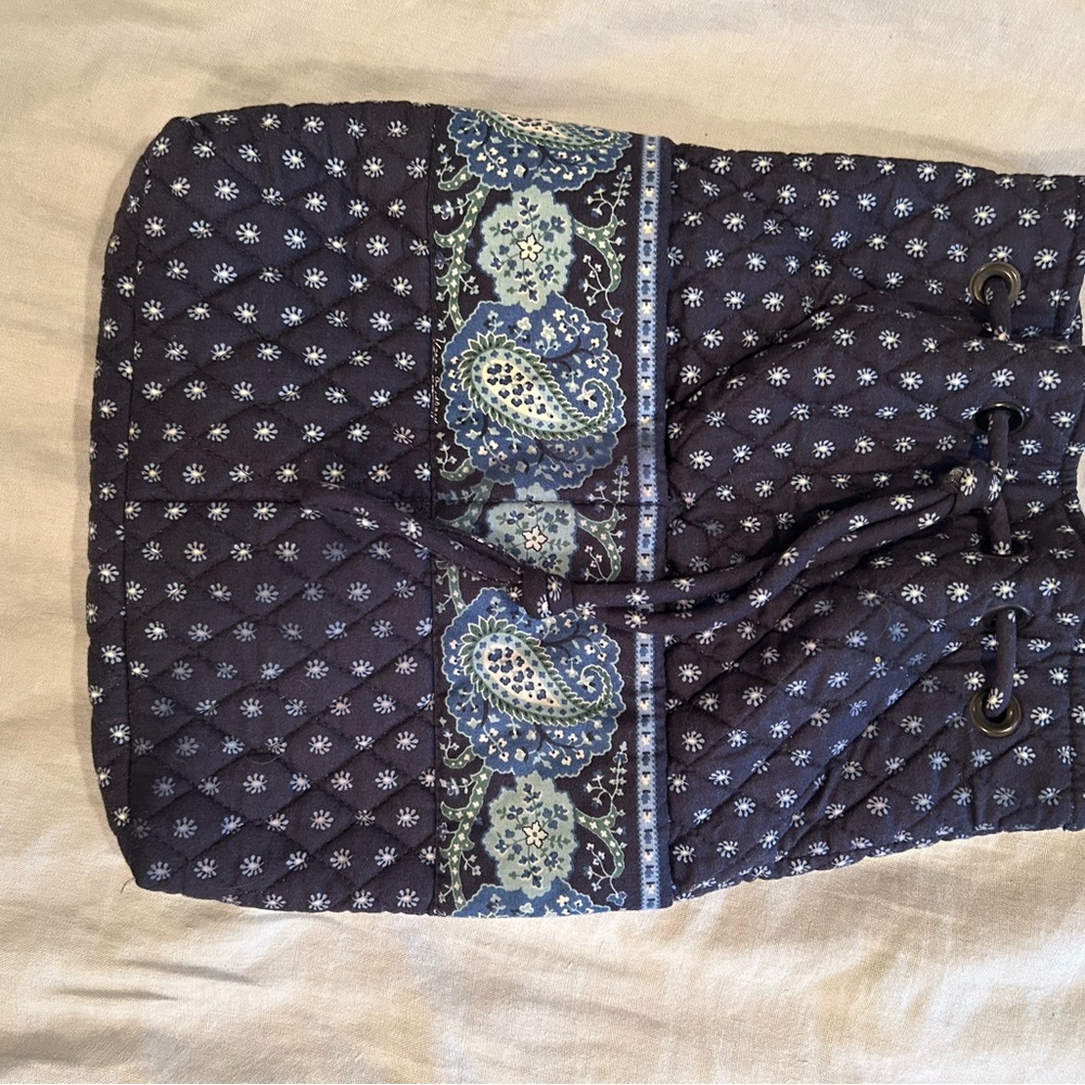 Vera Bradley Navy and Blue Paisley Quilted Bag